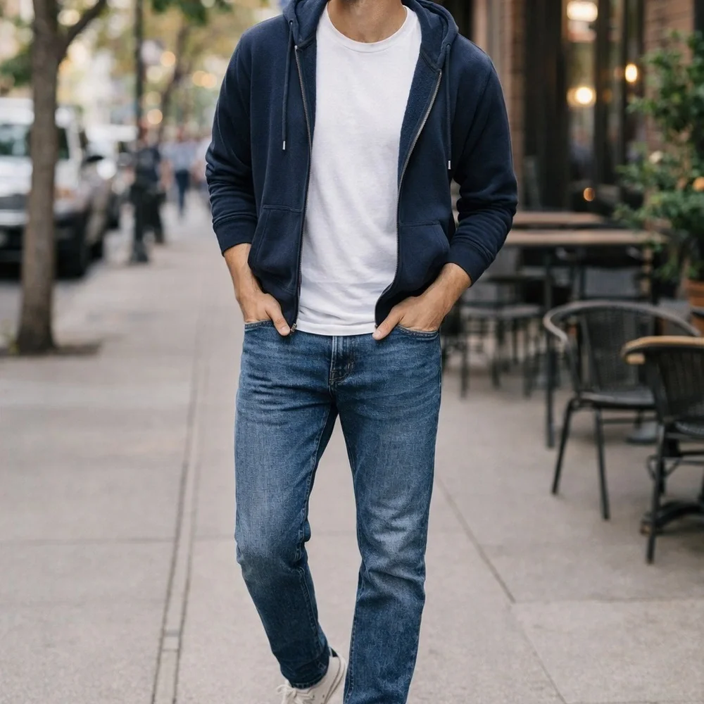 Levi’s 502 Regular Taper Jeans Men’s 28x30 Stretch Blue Denim